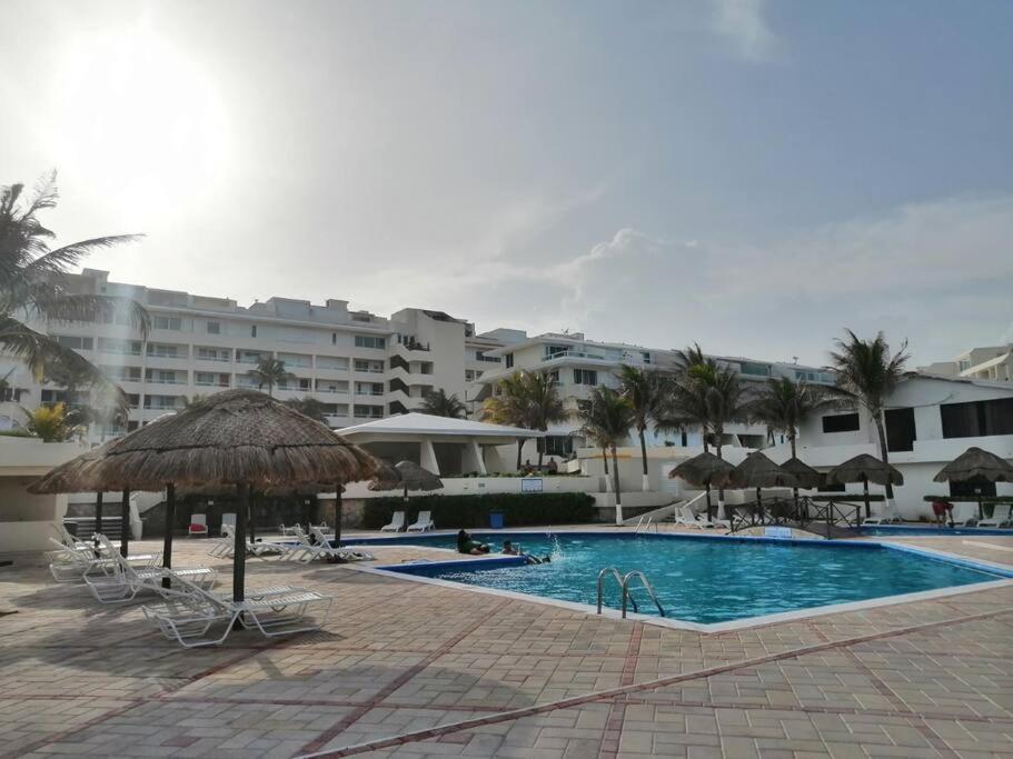 Placentero Depa En Mar Caribe! Cancún Exterior foto