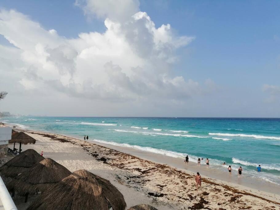 Placentero Depa En Mar Caribe! Cancún Exterior foto